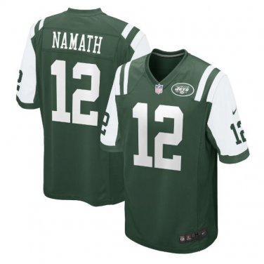Joe Namath #12 New York Jets Game Player Jersey Men's Green