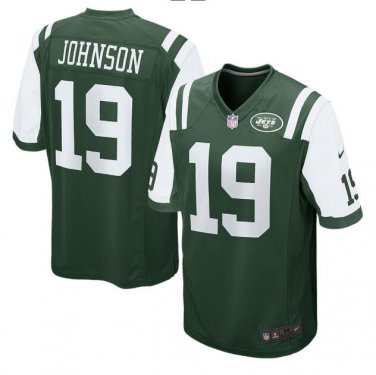 Keyshawn Johnson #19 New York Jets Game Player Jersey Men's Green