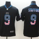 Matthew Stafford #9 Detroit Lions Limited Player Jersey Men's Black USA Flag