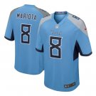 Marcus Mariota #8 Tennessee Titans Game Player Jersey Men's Light Blue