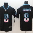 Marcus Mariota #8 Tennessee Titans Limited Player Jersey Men's Black USA Flag