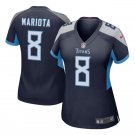 Marcus Mariota #8 Tennessee Titans Game Player Jersey Women's Navy