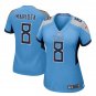 Marcus Mariota #8 Tennessee Titans Game Player Jersey Women's Light Blue