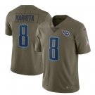 Marcus Mariota #8 Tennessee Titans Salute to Service Limited Player Jersey Men's Olive