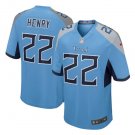 Derrick Henry #22 Tennessee Titans Game Player Jersey Men's Light Blue