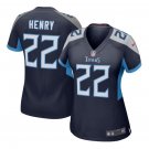 Derrick Henry #22 Tennessee Titans Game Player Jersey Women's Navy New