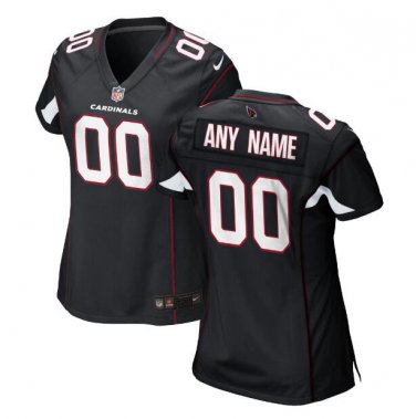 Custom Arizona Cardinals Game Player Jersey Women's Black
