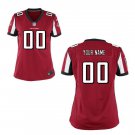 Custom Atlanta Falcons Game Player Jersey Women's Red
