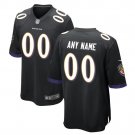 Custom Baltimore Ravens Game Player Jersey Men's Black