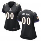 Custom Baltimore Ravens Game Player Jersey Women's Black