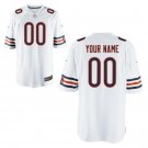 Custom Chicago Bears Game Player Jersey Men's White