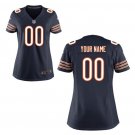 Custom Chicago Bears Game Player Jersey Women's Navy