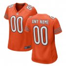 Custom Chicago Bears Game Player Jersey Women's Orange