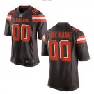Custom Cleveland Browns Game Player Jersey Men's Brown