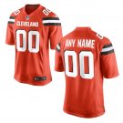 Custom Cleveland Browns Game Player Jersey Men's Orange