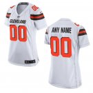 Custom Cleveland Browns Game Player Jersey Women's White