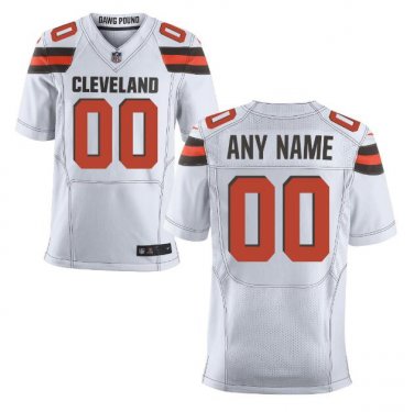 Custom Cleveland Browns Elite Player Jersey Men's White