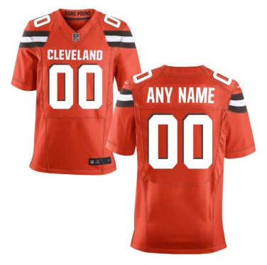 Custom Cleveland Browns Elite Player Jersey Men's Orange