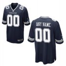 Custom Dallas Cowboys Game Player Jersey Men's Navy