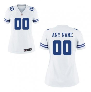 Custom Dallas Cowboys Game Player Jersey Women's White
