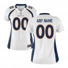 Custom Denver Broncos Game Player Jersey Women's White
