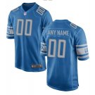 Custom Detroit Lions Game Player Jersey Men's Blue