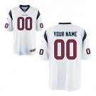 Custom Houston Texans Game Player Jersey Men's White