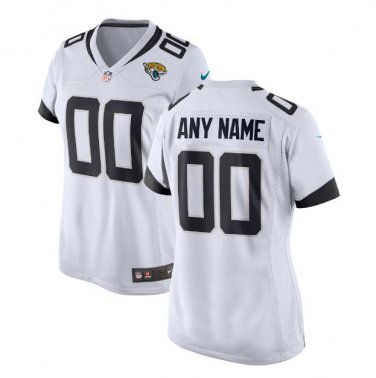 Custom Jacksonville Jaguars Game Player Jersey Women's White
