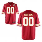 Custom Kansas City Chiefs Game Player Jersey Men's Red