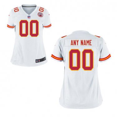 Custom Kansas City Chiefs Game Player Jersey Women's White