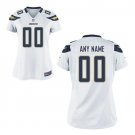 Custom Los Angeles Chargers Game Player Jersey Women's White