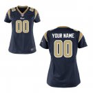 Custom Los Angeles Rams Game Player Jersey Women's Navy