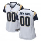 Custom Los Angeles Rams Game Player Jersey Women's White