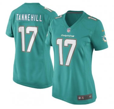 Ryan Tannehill #17 Miami Dolphins Game Player Jersey Women's Aqua