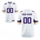 Custom Minnesota Vikings Game Player Jersey Men's White