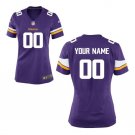 Custom Minnesota Vikings Game Player Jersey Women's Purple