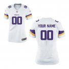 Custom Minnesota Vikings Game Player Jersey Women's White