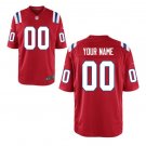 Custom New England Patriots Game Player Jersey Men's Red