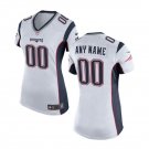 Custom New England Patriots Game Player Jersey Women's White