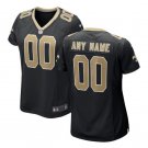 Custom New Orleans Saints Game Player Jersey Women's Black