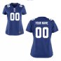 Custom New York Giants Game Player Jersey Women's Royal