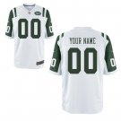 Custom New York Jets Game Player Jersey Men's White