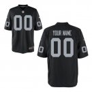 Custom Oakland Raiders Game Player Jersey Men's Black