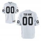 Custom Oakland Raiders Game Player Jersey Men's White
