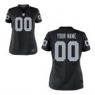 Custom Oakland Raiders Game Player Jersey Women's Black