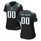 Custom Philadelphia Eagles Game Player Jersey Women's Black