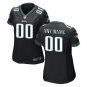 Custom Philadelphia Eagles Game Player Jersey Women's Black