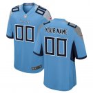 Custom Tennessee Titans Game Player Jersey Men's Light Blue