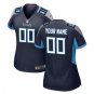 Custom Tennessee Titans Game Player Jersey Women's Navy