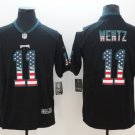 Carson Wentz #11 Philadelphia Eagles Limited Player Jersey Men's Black National Flag Size M